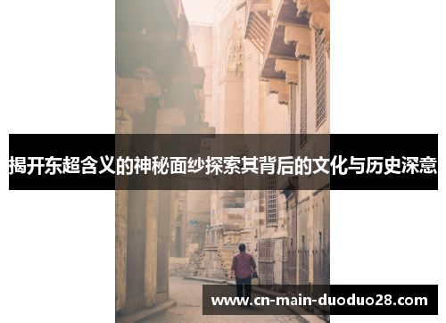 揭开东超含义的神秘面纱探索其背后的文化与历史深意