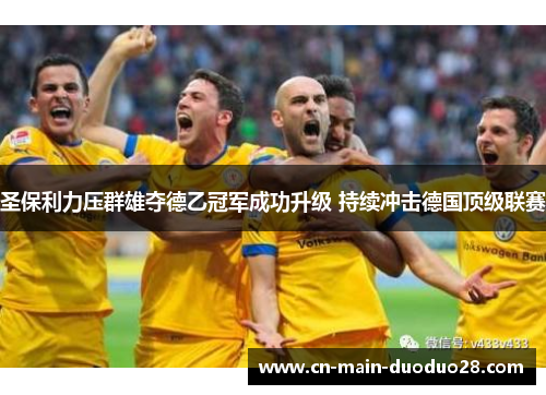 圣保利力压群雄夺德乙冠军成功升级 持续冲击德国顶级联赛